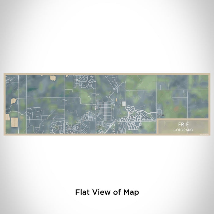 Flat View of Map Custom Erie Colorado Map Enamel Mug in Afternoon