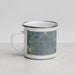 Left View Custom Erie Colorado Map Enamel Mug in Afternoon