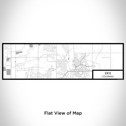 Flat View of Map Custom Erie Colorado Map Enamel Mug in Classic