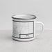 Right View Custom Erie Colorado Map Enamel Mug in Classic