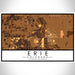 Erie Colorado Map Print Landscape Orientation in Ember Style With Shaded Background