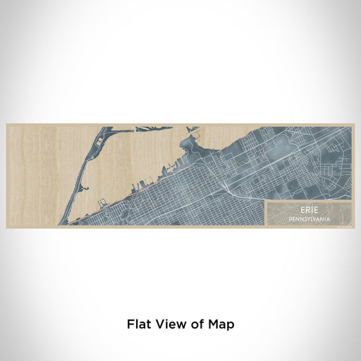 Flat View of Map Custom Erie Pennsylvania Map Enamel Mug in Afternoon