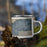 Right View Custom Erie Pennsylvania Map Enamel Mug in Afternoon on Grass With Trees in Background
