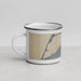 Left View Custom Erie Pennsylvania Map Enamel Mug in Afternoon