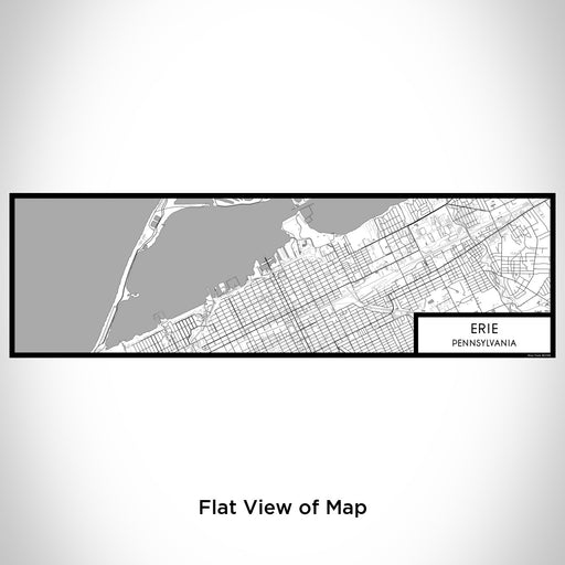 Flat View of Map Custom Erie Pennsylvania Map Enamel Mug in Classic