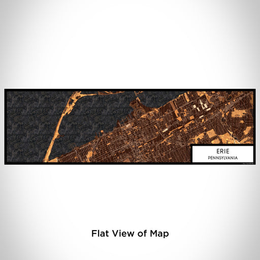 Flat View of Map Custom Erie Pennsylvania Map Enamel Mug in Ember