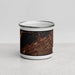 Front View Custom Erie Pennsylvania Map Enamel Mug in Ember