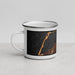 Left View Custom Erie Pennsylvania Map Enamel Mug in Ember