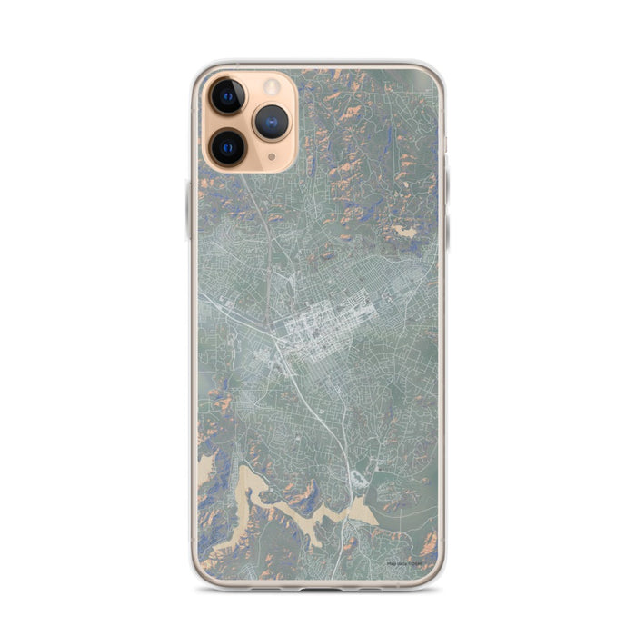 Custom iPhone 11 Pro Max Escondido California Map Phone Case in Afternoon
