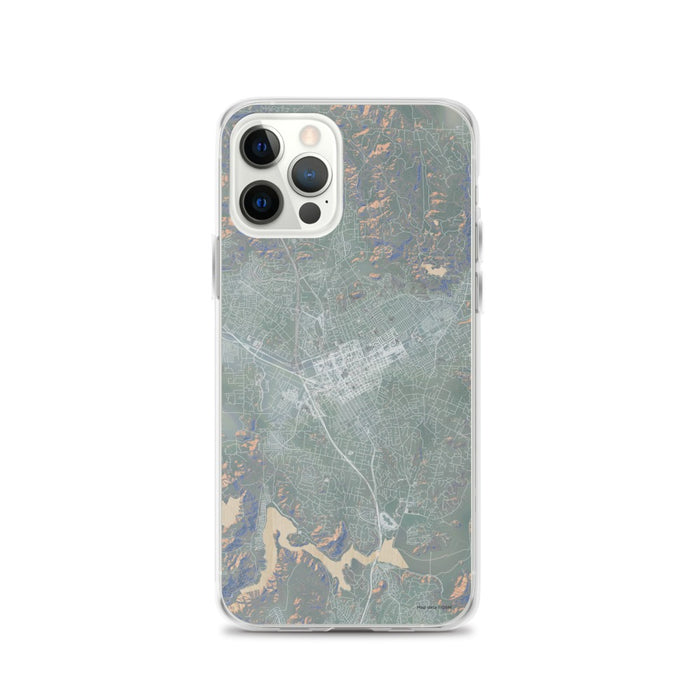 Custom iPhone 12 Pro Escondido California Map Phone Case in Afternoon