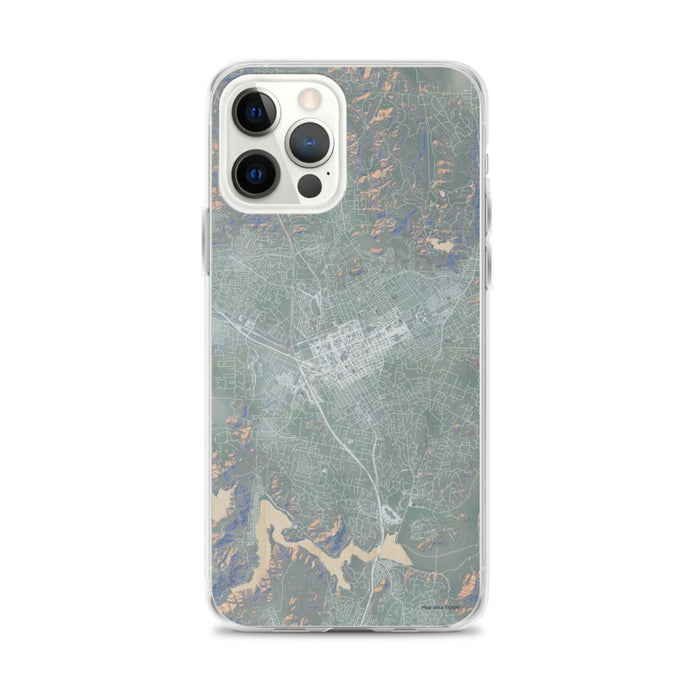 Custom iPhone 12 Pro Max Escondido California Map Phone Case in Afternoon