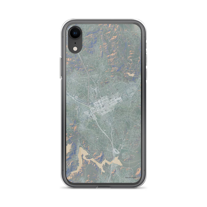 Custom iPhone XR Escondido California Map Phone Case in Afternoon