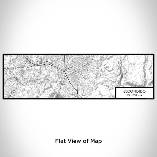 Flat View of Map Custom Escondido California Map Enamel Mug in Classic
