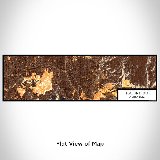 Flat View of Map Custom Escondido California Map Enamel Mug in Ember