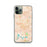 Custom iPhone 11 Pro Escondido California Map Phone Case in Watercolor