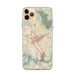 Custom iPhone 11 Pro Max Escondido California Map Phone Case in Woodblock
