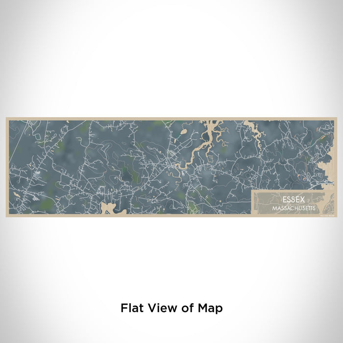 Flat View of Map Custom Essex Massachusetts Map Enamel Mug in Afternoon
