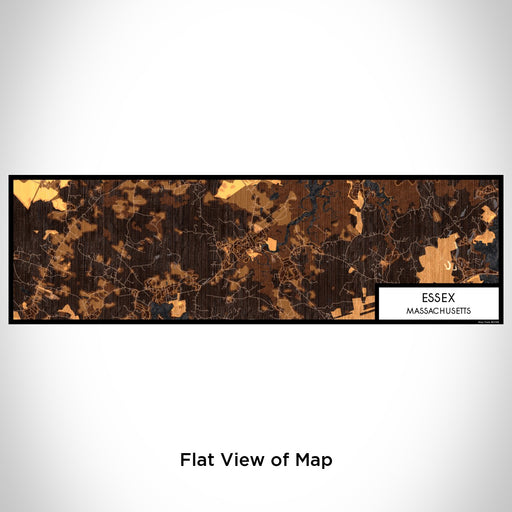 Flat View of Map Custom Essex Massachusetts Map Enamel Mug in Ember