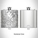 Rendered View of Essex Massachusetts Map Engraving on 6oz Stainless Steel Flask