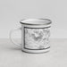 Left View Custom Estes Park Colorado Map Enamel Mug in Classic