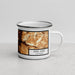 Right View Custom Estes Park Colorado Map Enamel Mug in Ember