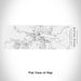 Rendered View of Estes Park Colorado Map Engraving on 10oz Stainless Steel Insulated Cup with Sliding Lid in White