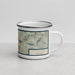 Right View Custom Estes Park Colorado Map Enamel Mug in Woodblock