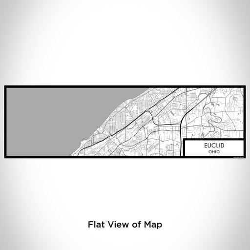 Flat View of Map Custom Euclid Ohio Map Enamel Mug in Classic