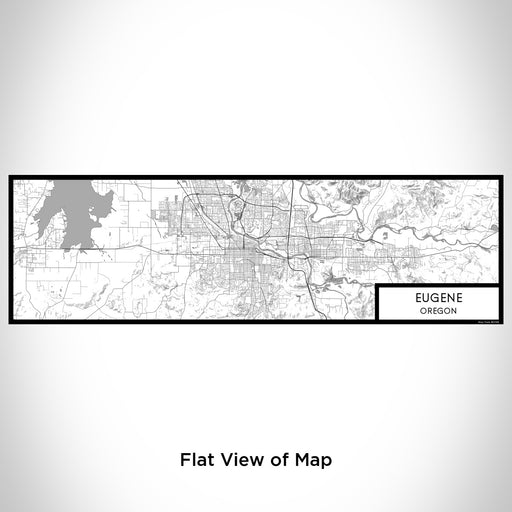 Flat View of Map Custom Eugene Oregon Map Enamel Mug in Classic