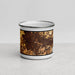 Front View Custom Eugene Oregon Map Enamel Mug in Ember
