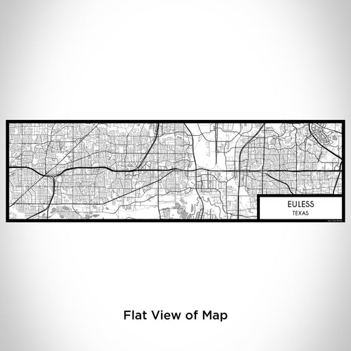 Flat View of Map Custom Euless Texas Map Enamel Mug in Classic