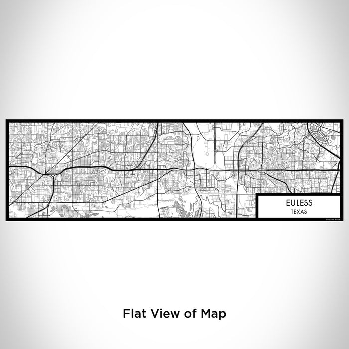 Flat View of Map Custom Euless Texas Map Enamel Mug in Classic