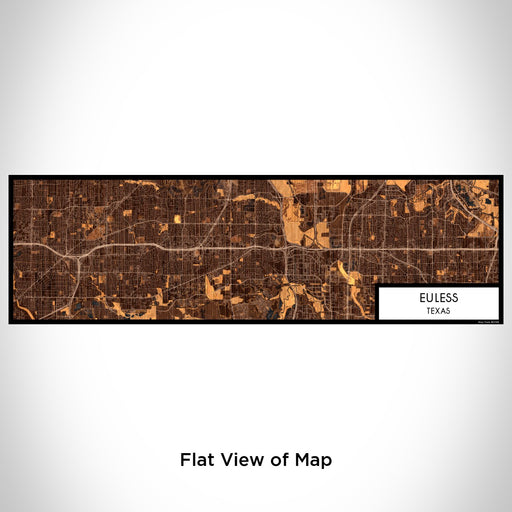 Flat View of Map Custom Euless Texas Map Enamel Mug in Ember