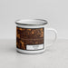 Right View Custom Euless Texas Map Enamel Mug in Ember
