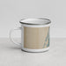 Left View Custom Eureka California Map Enamel Mug in Afternoon