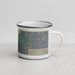 Right View Custom Eureka California Map Enamel Mug in Afternoon