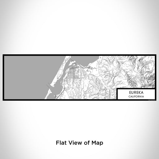 Flat View of Map Custom Eureka California Map Enamel Mug in Classic