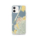 Custom Eureka California Map iPhone 12 Phone Case in Woodblock