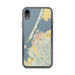Custom Eureka California Map Phone Case in Woodblock