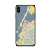 Custom Eureka California Map Phone Case in Woodblock