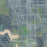 Eureka Illinois Map Print in Afternoon Style Zoomed In Close Up Showing Details