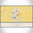 Eureka Illinois Map Print Landscape Orientation in Woodblock Style With Shaded Background