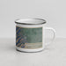 Right View Custom Eureka Mountain Colorado Map Enamel Mug in Afternoon