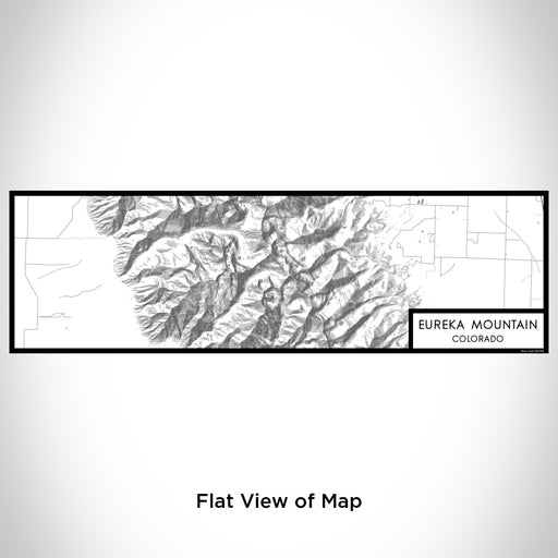 Flat View of Map Custom Eureka Mountain Colorado Map Enamel Mug in Classic