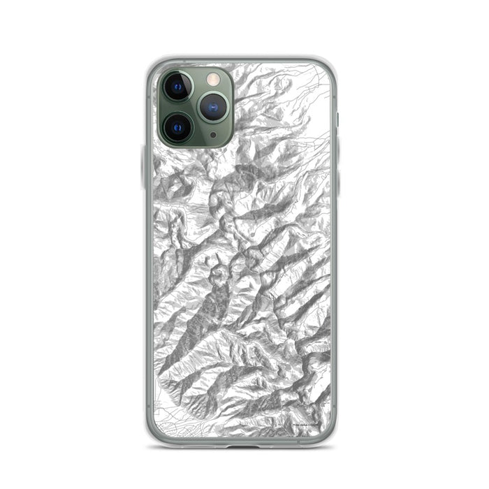 Custom iPhone 11 Pro Eureka Mountain Colorado Map Phone Case in Classic