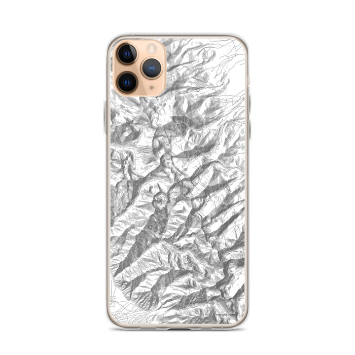 Custom iPhone 11 Pro Max Eureka Mountain Colorado Map Phone Case in Classic