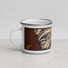 Left View Custom Eureka Mountain Colorado Map Enamel Mug in Ember