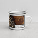 Right View Custom Eureka Mountain Colorado Map Enamel Mug in Ember
