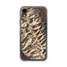 Custom iPhone XR Eureka Mountain Colorado Map Phone Case in Ember