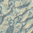 Eureka Mountain Colorado Map Print in Woodblock Style Zoomed In Close Up Showing Details